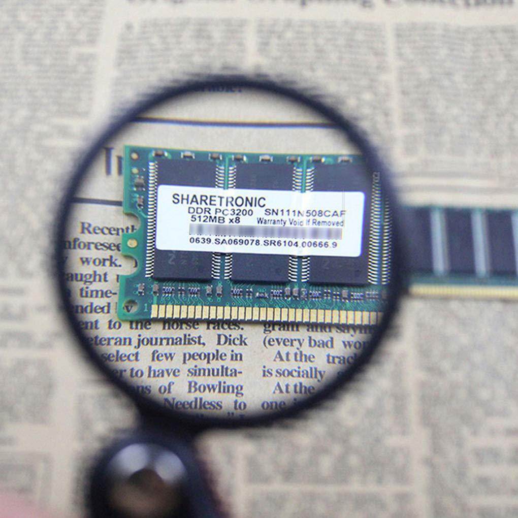 N\D 10X Pocket Folding Magnifier Loupe Optical Magnifying Glass with Leather Case