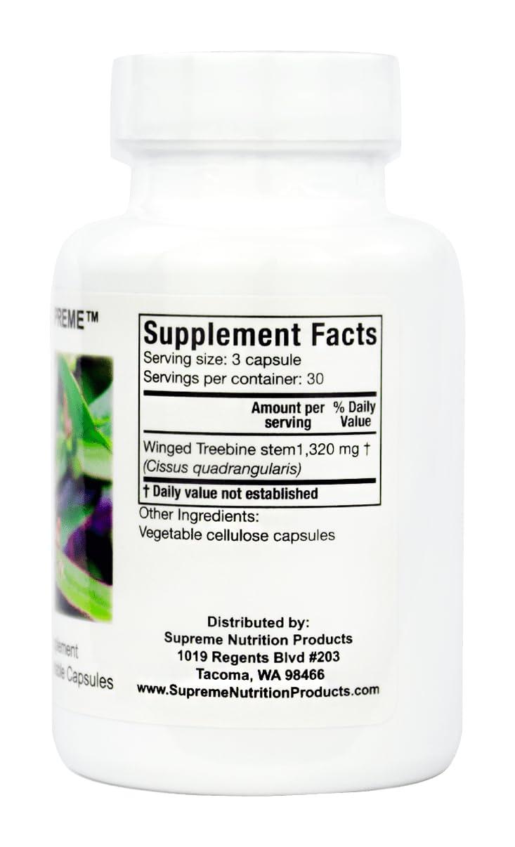 Supreme Nutrition Products Supreme Nutrition Cissus Supreme, 90 Pure Winged Treebine Vegetarian Capsules