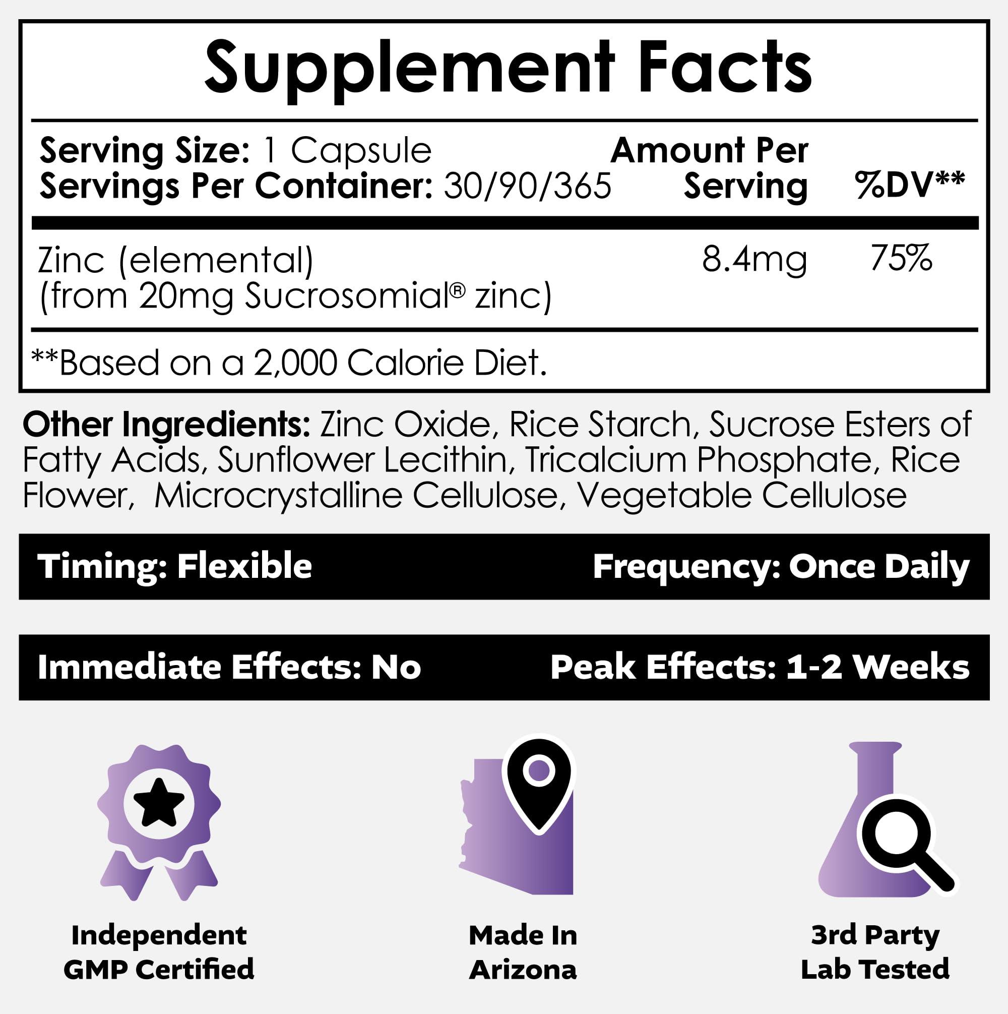 Nootropics Depot Nootropics Depot MicroZinc Capsules | 20mg | Optimized Zinc Supplement | 30 Count