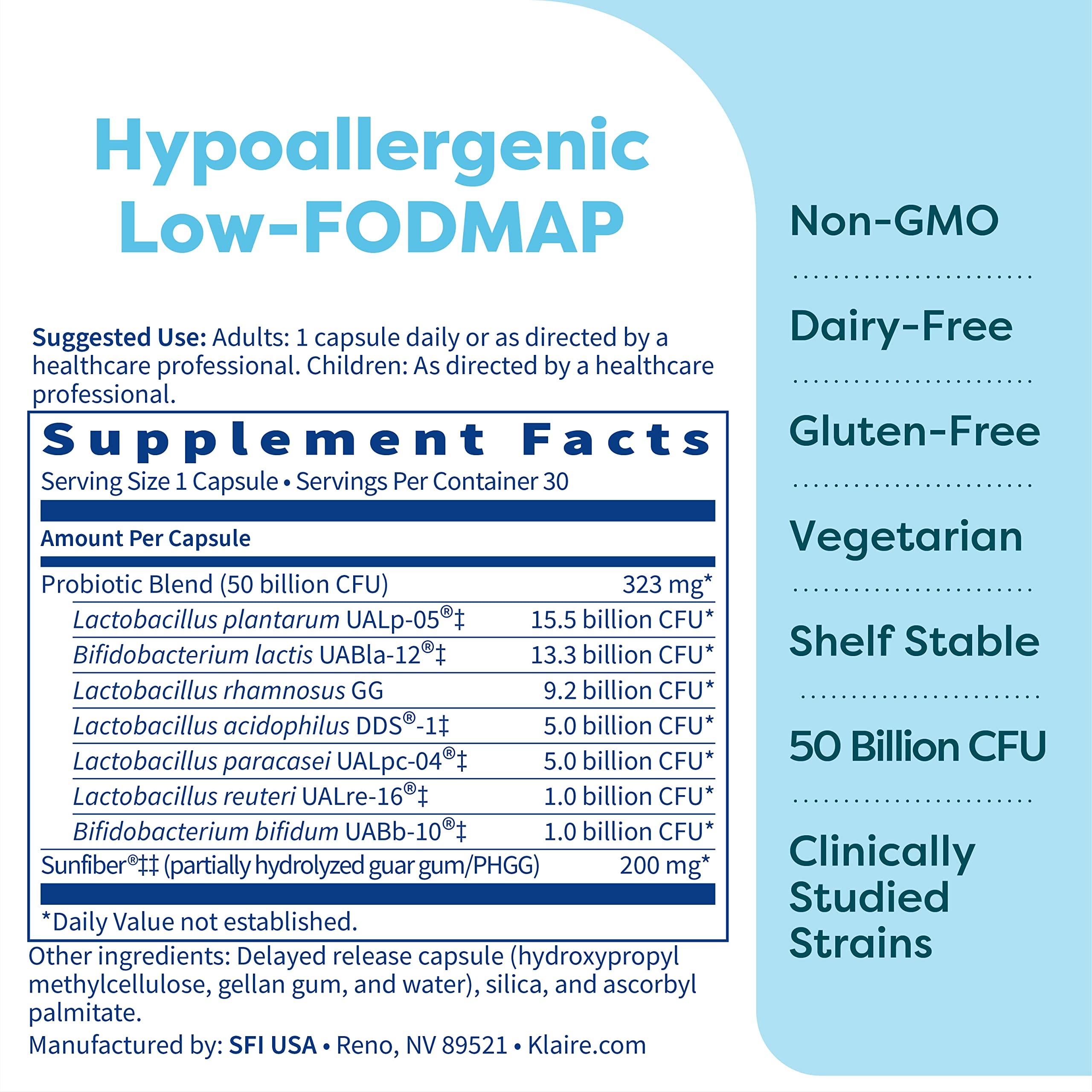 Klaire Labs Klaire Labs Ther-Biotic Synbiotic Probiotic (30 Capsules) & Micellized Vitamin A Liquid (1 oz / 600 Servings) 5000 IU Bundle - Digestive Health & Immune Support - Hypoallergenic 2 Product Set