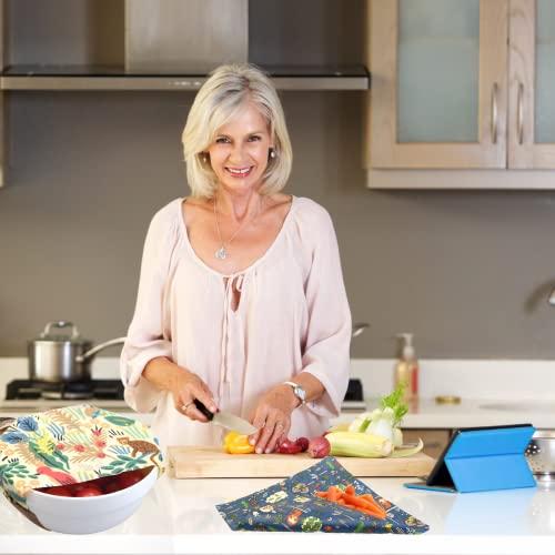 BYTTME Reusable Beeswax Wrap - 9 Pack Beeswax Wraps for Food, Eco-Friendly Beeswax Food Wraps, Bread Sandwich Food Wrap - Organic, Sustainable, Zero Waste, Plastic-Free Food Storage, 1XL, 3M, 5S