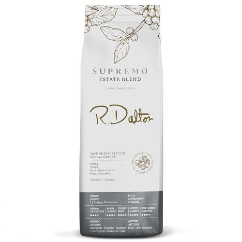R Dalton R. Dalton Coffee Supremo Estate Blend Whole Bean Coffee - Medium Roast - Flora And Citric Fruit Notes - All Brewing Methods - Premium Quality From Antigua Guatemala 100% Arabica - 12 oz