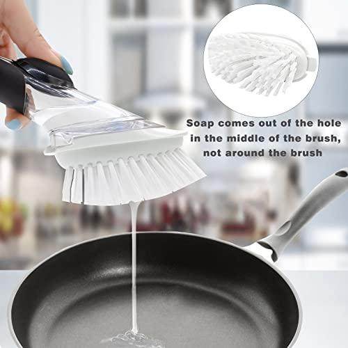 Shadowgallery 4 Pack Brush Refills for OXO Dish Brush(Grey)/(White)