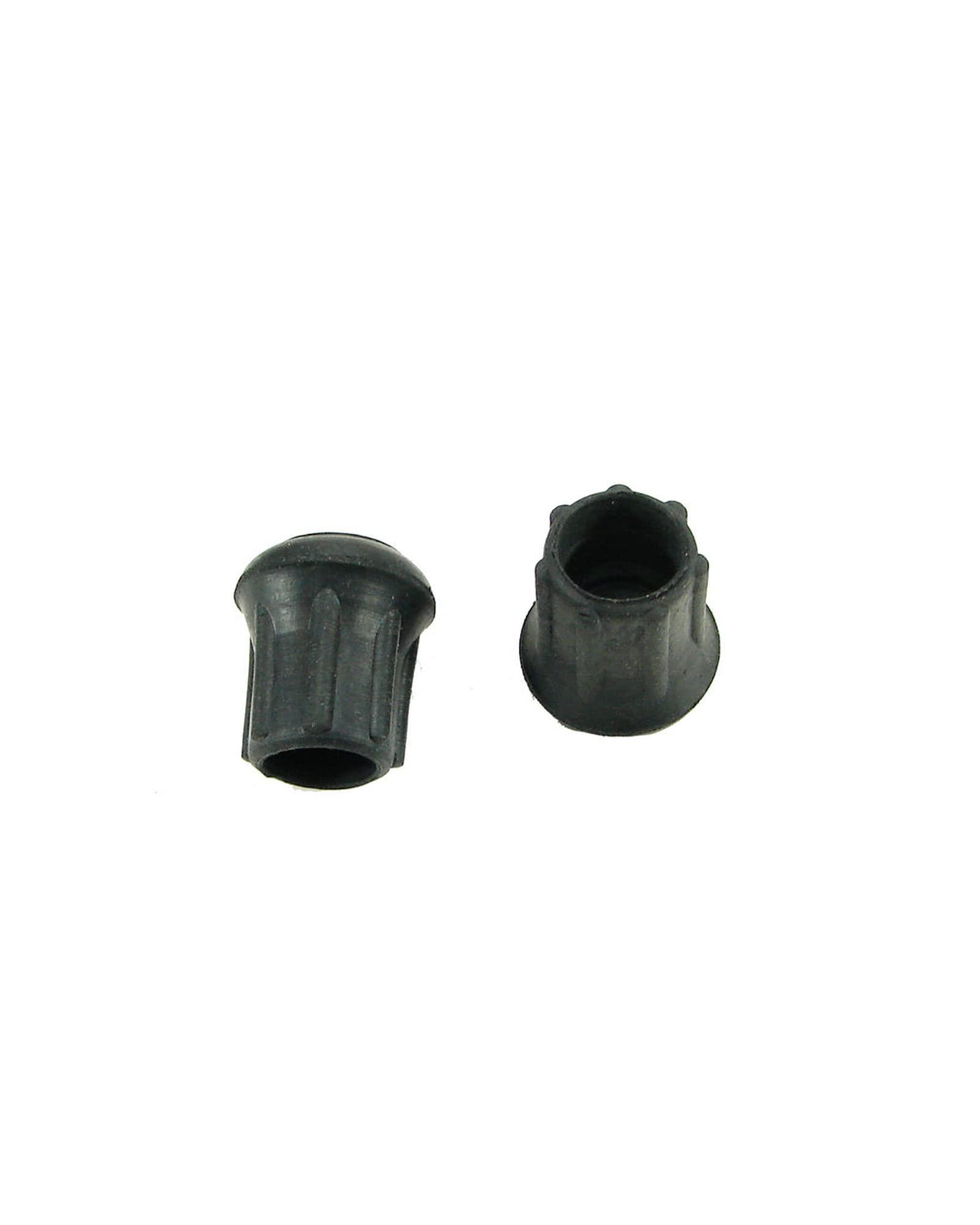 Magic Hub Black Rubber Leg Tips - Rubber Cane Tips - Rubber Crutch Tips - 2 pcs Black Rubber Tips for Chair Legs, Rubber Tips for Canes, Rubber Tips for Crutches (3/4")