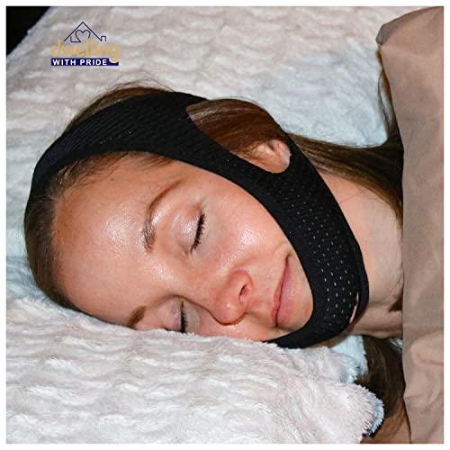 Dwelling With Pride Anti Snore Chin Strap | Anti-Dry Mouth Chin Strap for CPAP Users | Stop Noise | Snoreless Sleeping Solution for Men and Women | Breathing Aid for Snoring