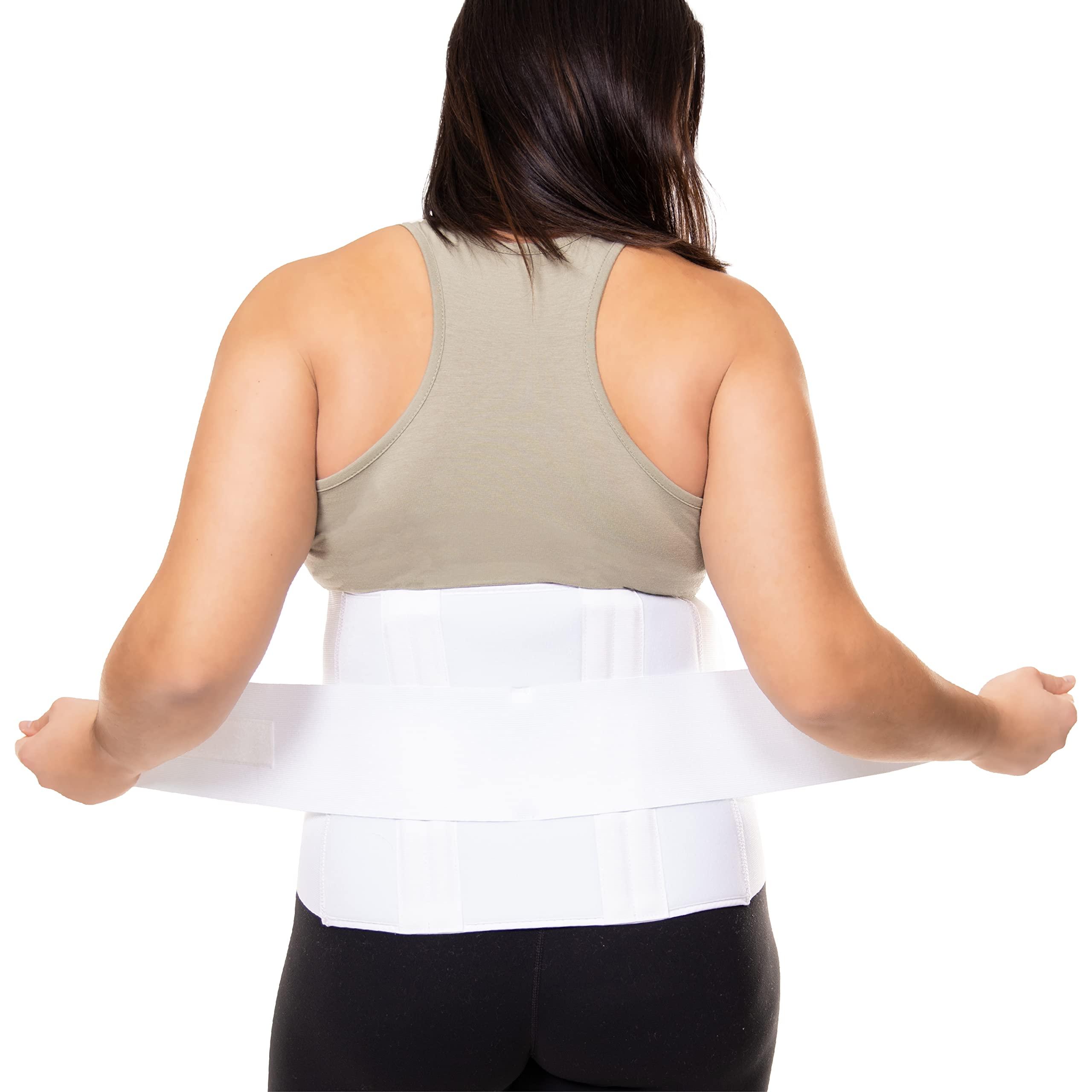 BraceAbility BraceAbility Plus Size 2XL Bariatric Back Brace - XXL Big and Tall Lumbar Support Girdle for Obesity Lower Back Pain in Extra Large, Heavy or Overweight Men and Women (Fits 50\"-55\")