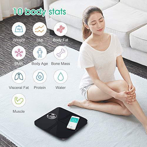 YUNMAI YUNMAI Premium Smart Scale - Body Fat Scale with New Free APP & Body Composition Monitor with Extra Large Display - Works with iPhone...