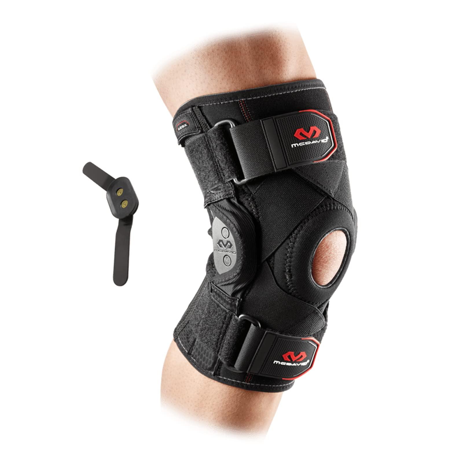 McDavid McDavid Hinged Knee Brace for Men and Women, Knee Brace with Side Stabilizers, Knee Compression Sleeves and Stability Straps for ACL, LCL, Arthritis, Tendonitis, MCL, Patella, Left and Right