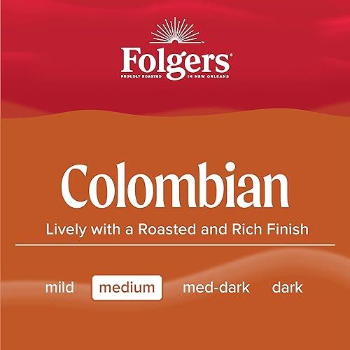 Folgers Folgers Colombian Medium Roast Ground Coffee, 22.6 Ounce