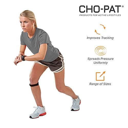 Cho-Pat Cho-Pat Original Knee Strap, Patella Support for Runner’s Knee, Jumper’s Knee, Osgood Schlatter’s, and Chondromalacia, Black, X-Large