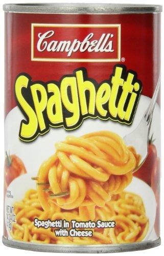 SpaghettiOs Campbell's Spaghetti in Tomato Sauce with Cheese, 14.75 Ounce (Pack of 12)