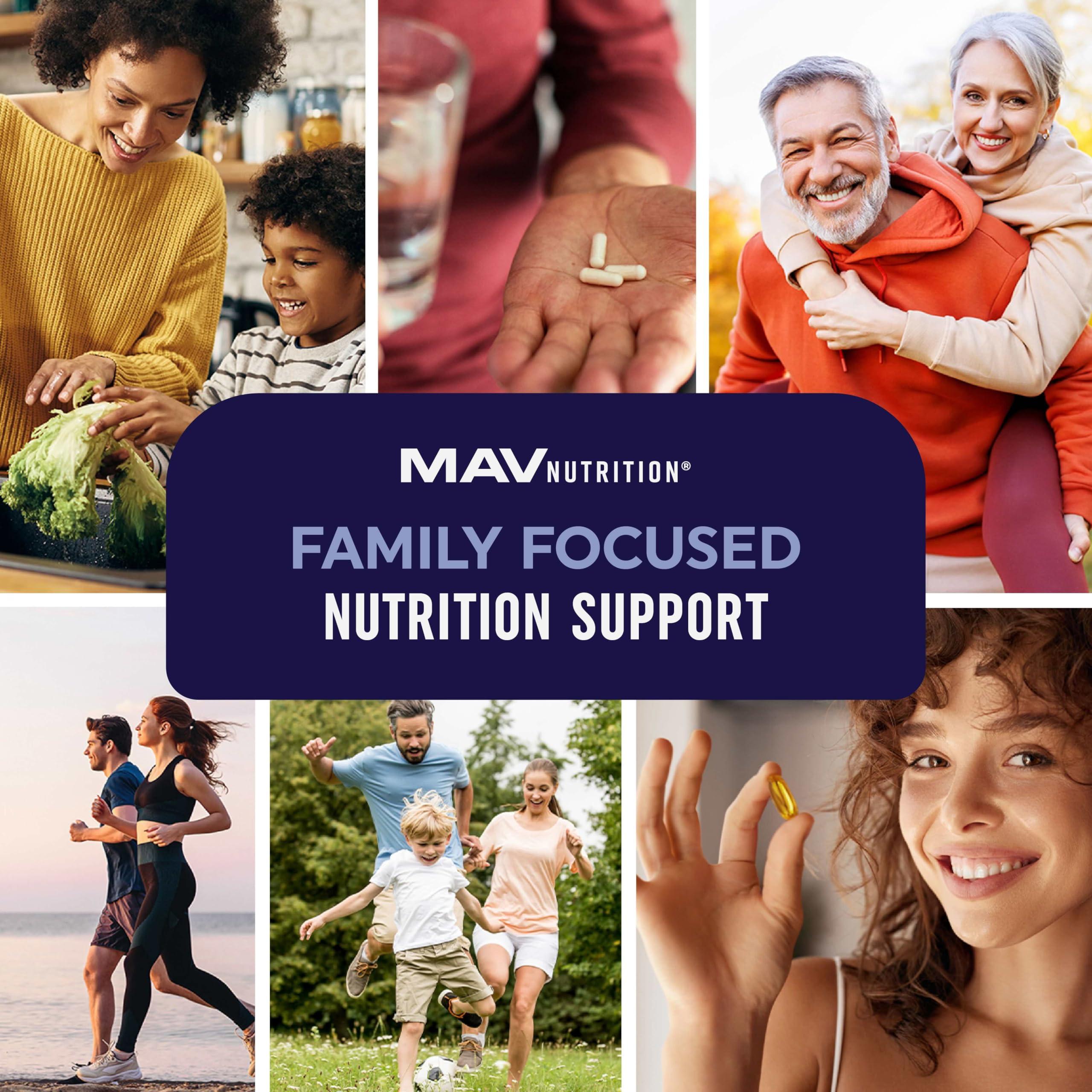 MAV NUTRITION Triple Strength Omega 3 Fish Oil | 3600 mg EPA & DHA | Over 2100mg of Omega 3 Fatty Acids | 1300mg EPA + 860mg DHA | Best Essential Fatty Acids | Premium Burpless Softgel Supplements (120 Ct)