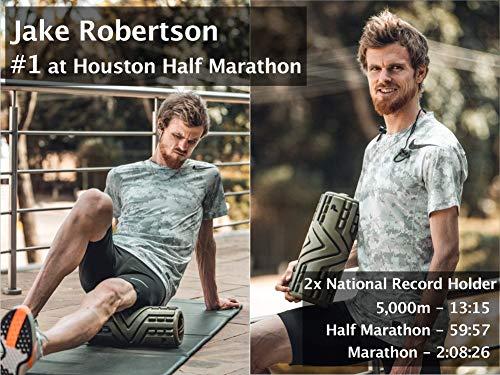 PREMVIDA Premvida Vibrating Foam Roller 3-Speed High Density Extra Firm Electric Trigger Point Muscle Recovery Roller for Running, Hard Deep Tissue Sports Massage, Back Massage for Pain and Myofascial Release