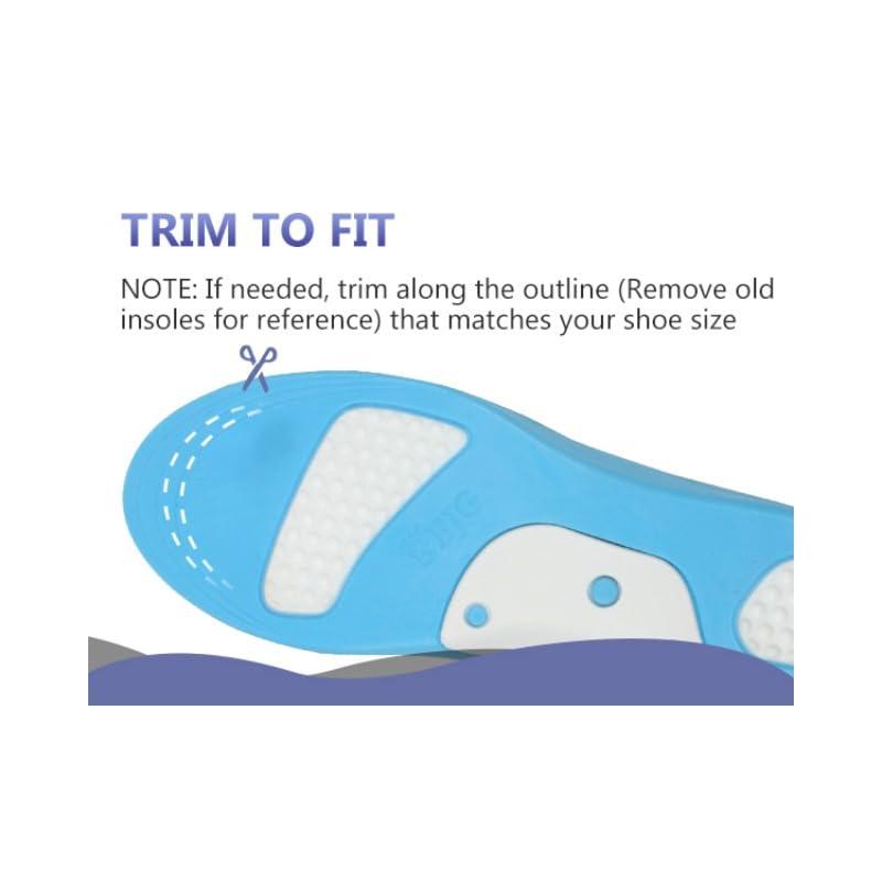 CN Orthopedic Inserts Heavy Duty Support - Over 220 LBS Plantar Fasciitis Flat Foot Insole, Arch Support of Varying Strength, Effective Pressure Buffer, Insole for Men\'s and Women\'s Work Boots(Grey M)