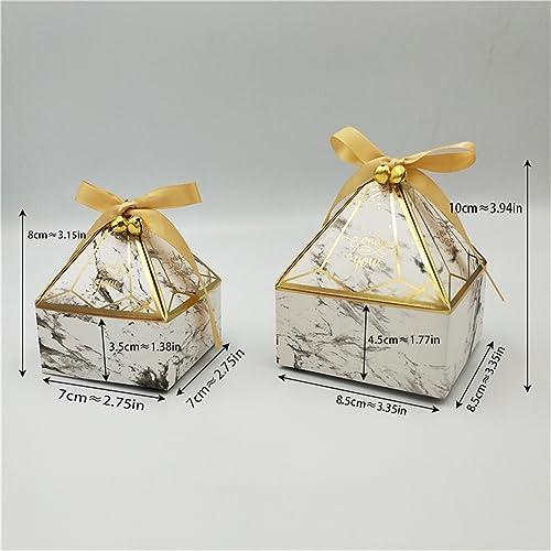 HMLTD Christmas Gifts Boxes Surprise Gift Box Gift Box Wedding Supplies Party Candy Box Baby Shower Paper Chocolate Boxes New Prismatic Creative Bronzing Packaging Boxes Gift Boxes for Presents, Shirt, Robe