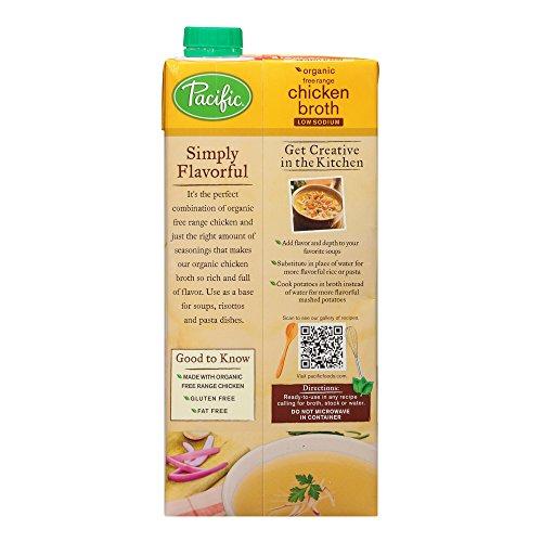Pacific Foods Pacific Foods Organic Free Range Chicken Low Sodium Broth, 32 oz