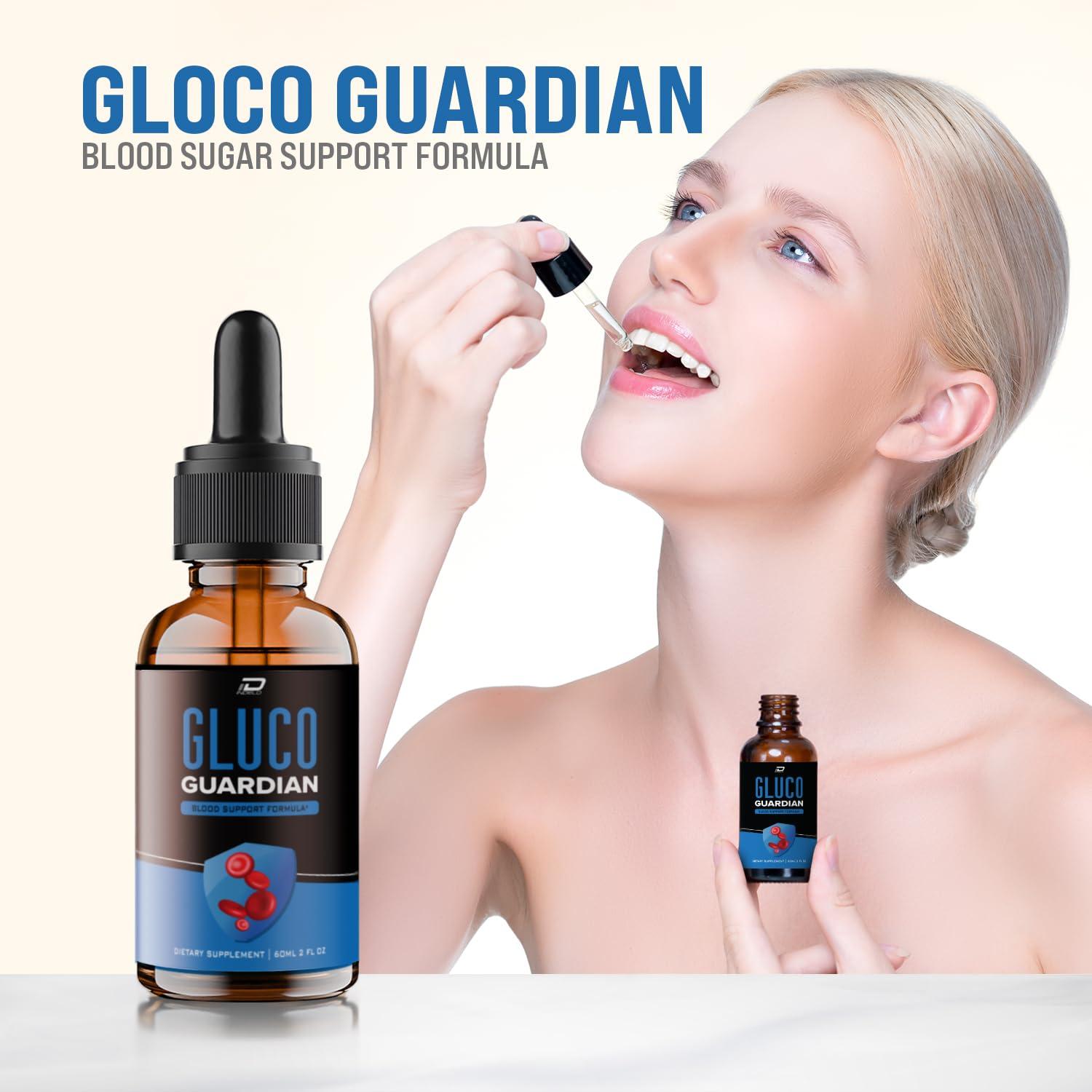Indelo Gluco Guardian Drops Liquid Supplement - GlucoGuardian Drops, All-Natural Formula, Offical Gluco Guardian Extra Strength Formula, Gluco Guardian Reviews (1 Month Supply)