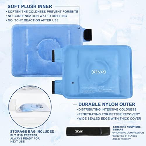 REVIX REVIX Ice Pack for Knee Pain Relief, Reusable Gel Ice Wrap for Injuries