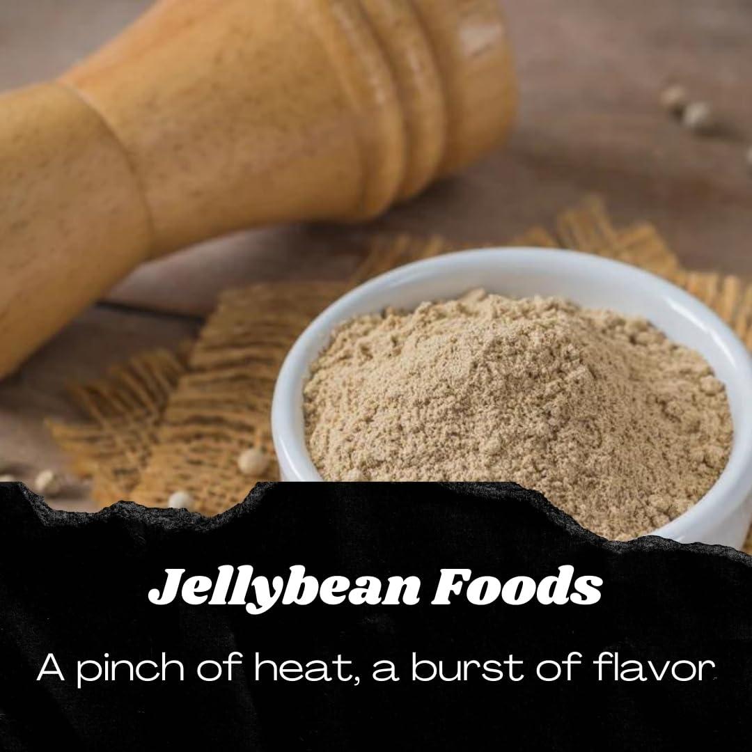 Jellybean Foods JellyBean Foods Gabby\'s Ground White Pepper - White Pepper Powder - Culinary White Pepper - White Pepper Enhance Flavor - Small Batch Ground White Pepper - Easy White Peppercorn Powder (5 oz)