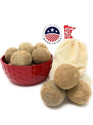 Alpaca Home Alpaca Home 100% Alpaca Wool Dryer Balls - Felted - Set of 3 - Made in USA - All Natural Colors - Hypoallergenic