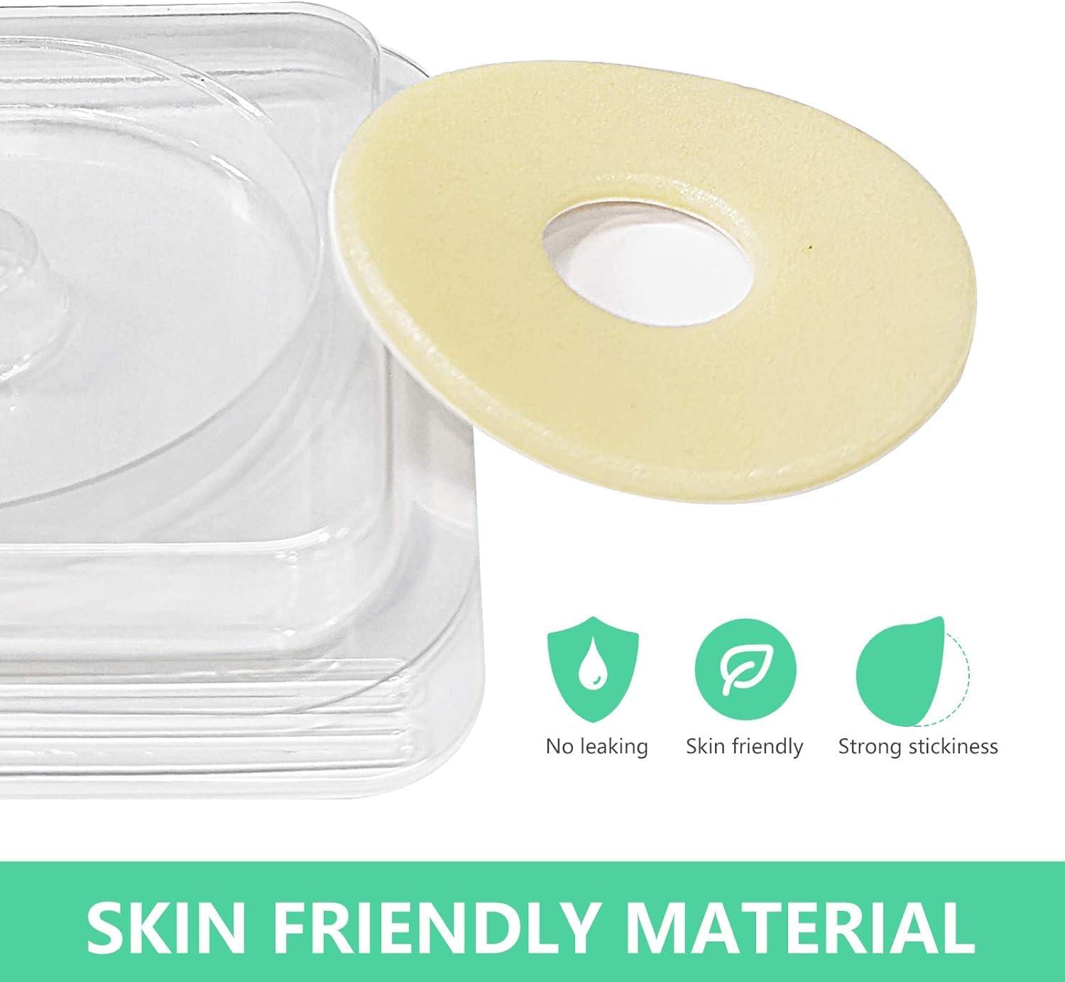 Cisila 10pcs Ostomy Barrier Ring Moldable Ostomy Rings 45mm 4mm Thickness Diameter No Leaking Barrier Extenders for Colostomy Bags Barrier Rings for Stoma, Ostomy Supplies, Elastic & Adapt