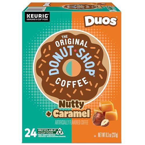 The Original Donut Shop The Original Donut Shop Duos Nutty + Caramel Keurig Single-Serve K-Cup Pods, Medium Roast Coffee, 96 Count
