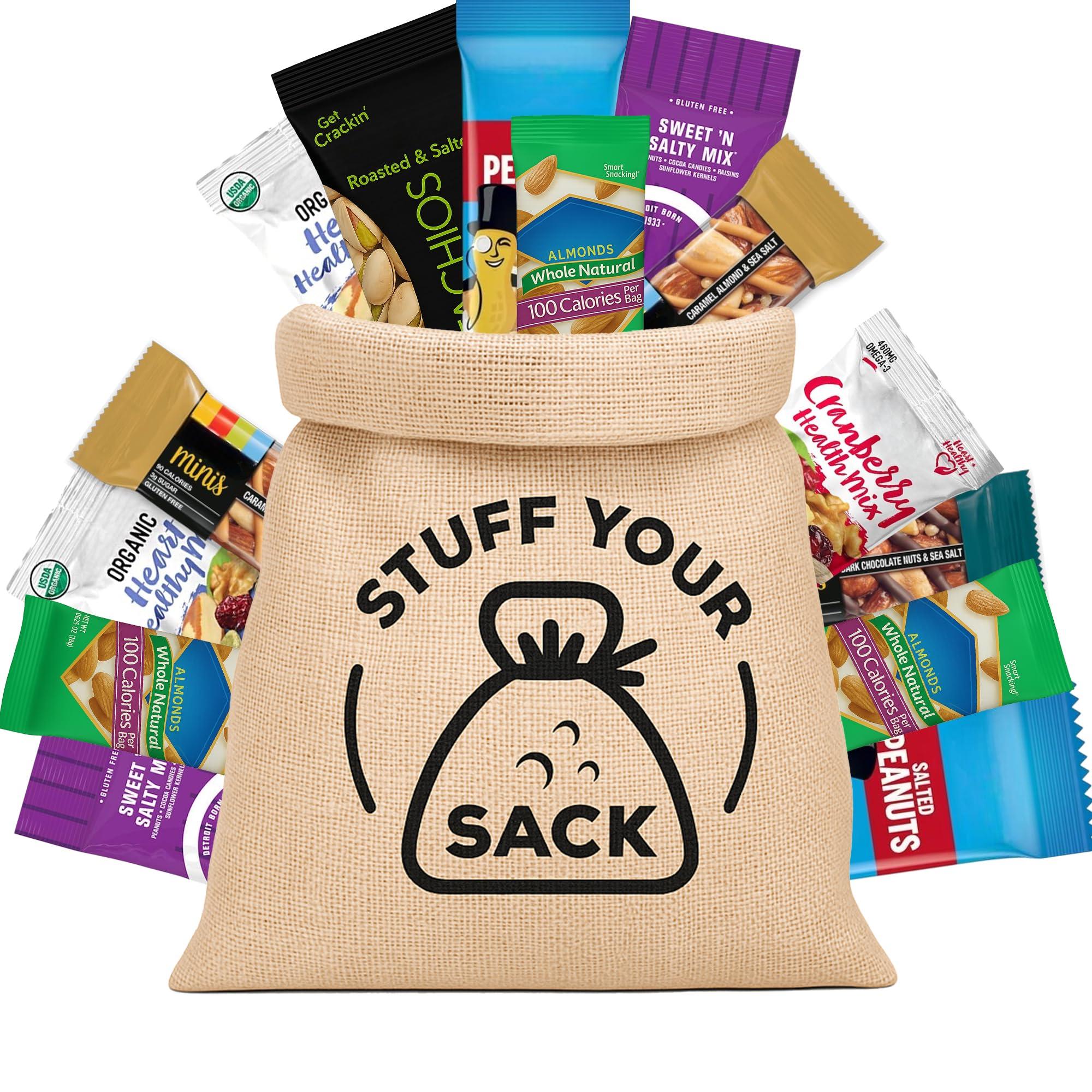 STUFF YOUR SACK Nuts Snack Packs/Healthy Snacks Variety Pack - 25 Count