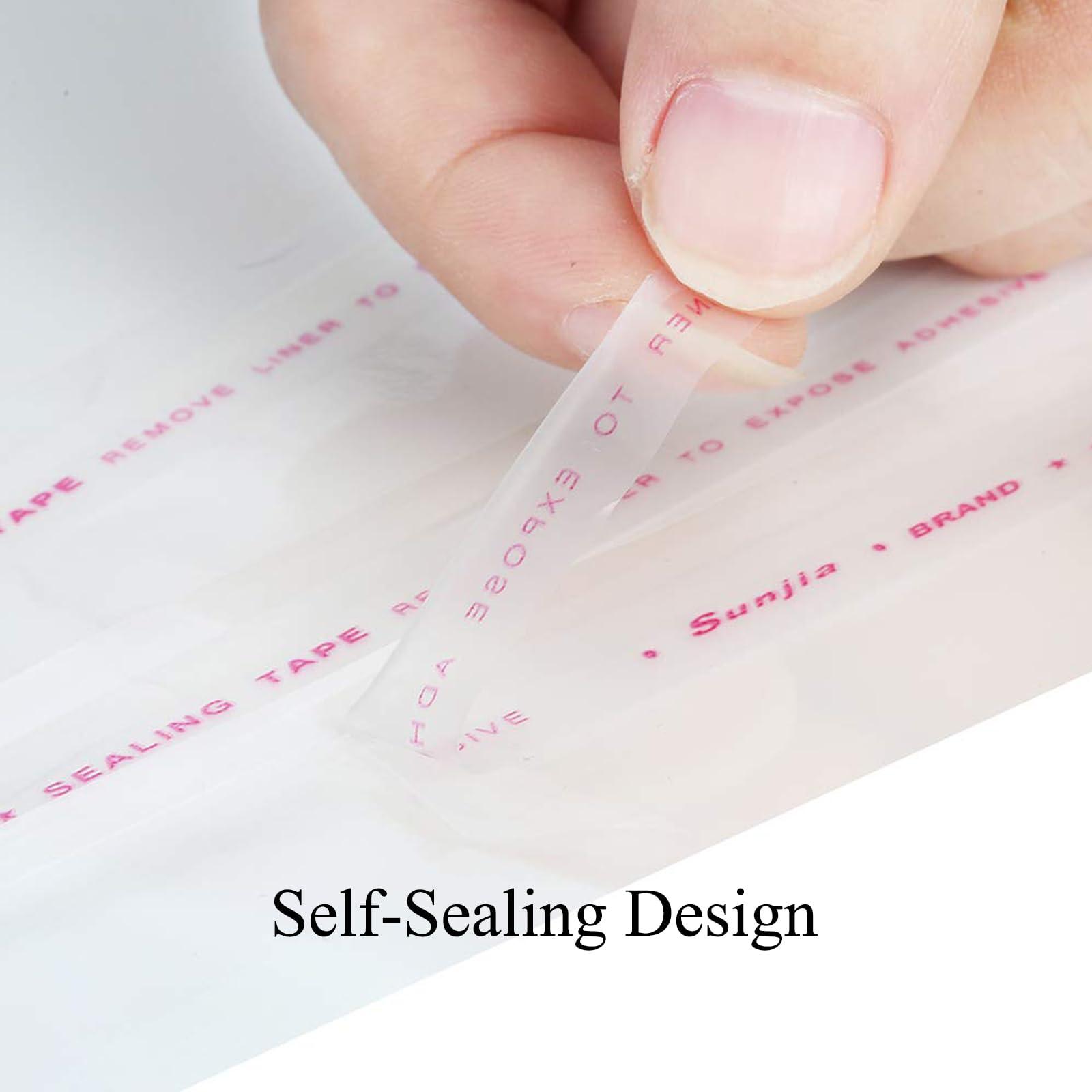 Gloreyan Gloreyan 100Pcs Cake Money Box Transparent Bags Adhesive Self-Sealing Resealable Bags Clear Plastic Bag for Christmas Birthday Wedding Party Supplies, 3.1 x7IN