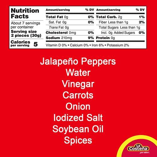 La Costeña La Costea Jalapeo Whole Peppers 12 oz (24-Pack)