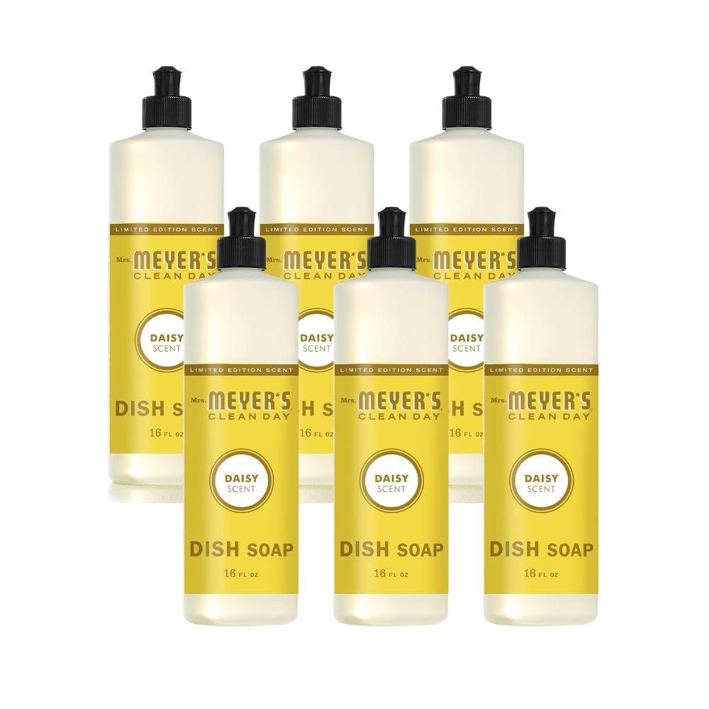 MRS. MEYER\'S CLEAN DAY MRS. MEYER\'S CLEAN DAY Liquid Dish Soap Daisy, 16 Fl Oz (Pack of 6)