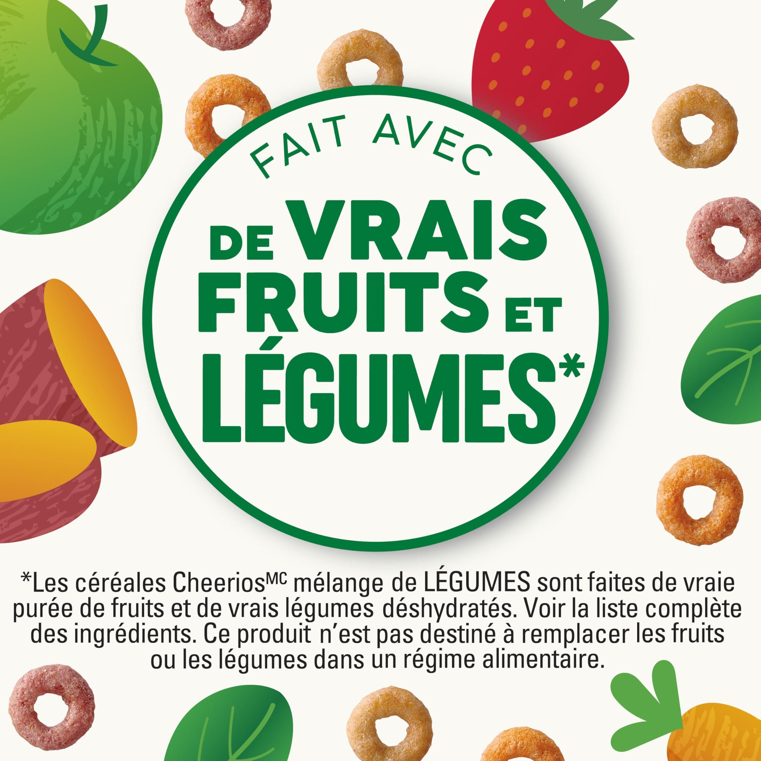 Cheerios Cheerios Veggie Blends, Apple Strawberry Cereal, 300g/10.5 oz. Box