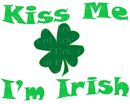Art of Eric Gunty 1/2 Sheet - Irish Happy St. Patrick's Day - Edible Cake/Cupcake Party Topper - D22120