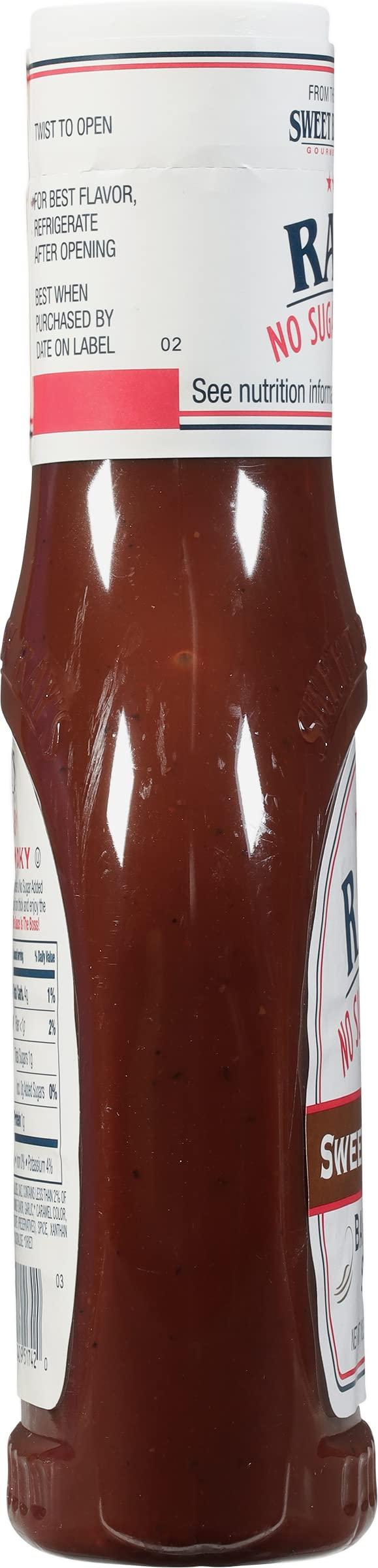 Sweet Baby Ray's Ray's No Sugar Added Sweet & Smoky Barbecue Sauce, 18.5 oz. (Pack of 6)