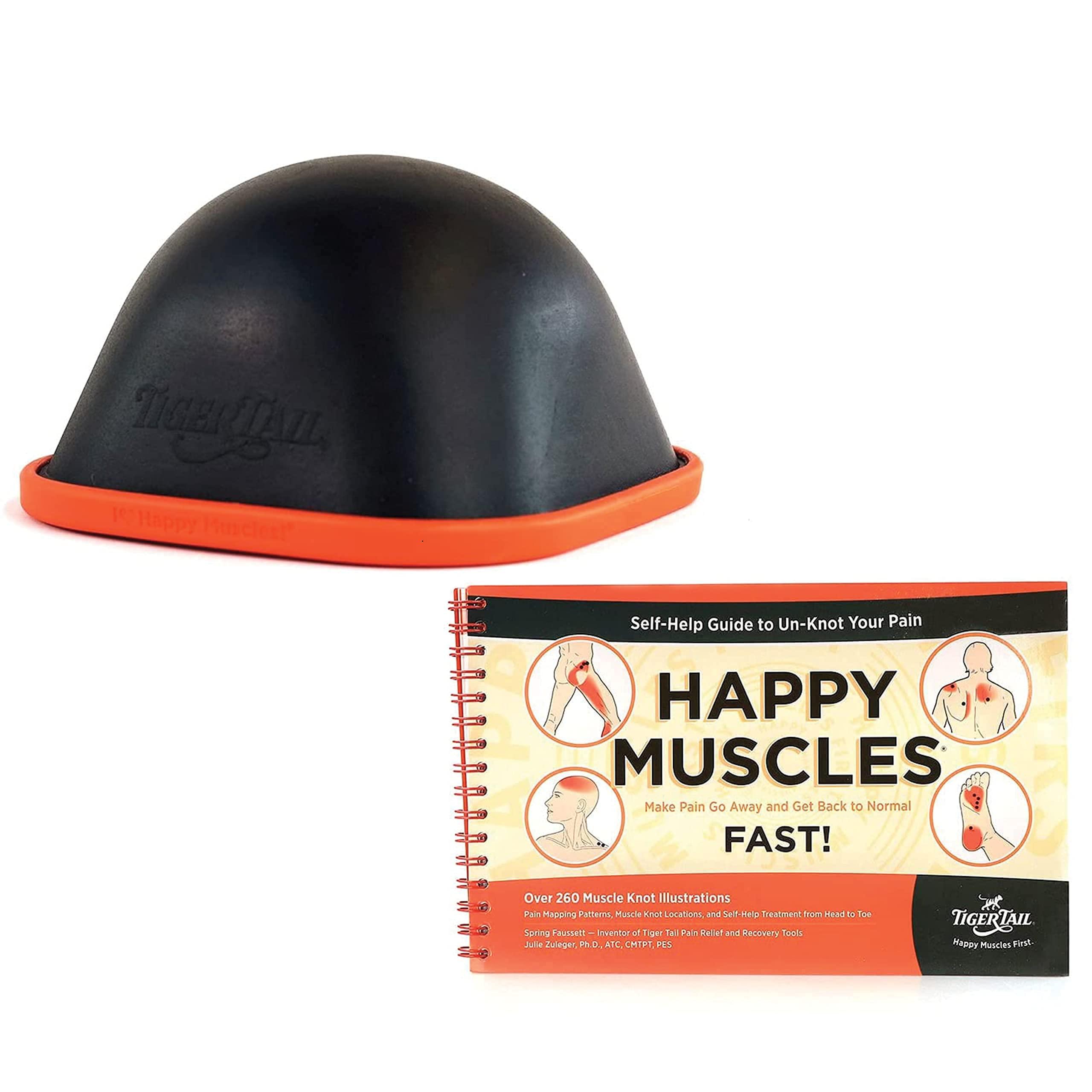Tiger Tail Tiger Tail Bundle: Curve Ball Stationary Foam Roller + Happy Muscles Book