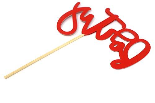 All About Details All About Details Forty Cake Topper, 1pc, 40th birthday, 40th anniversary (Red)