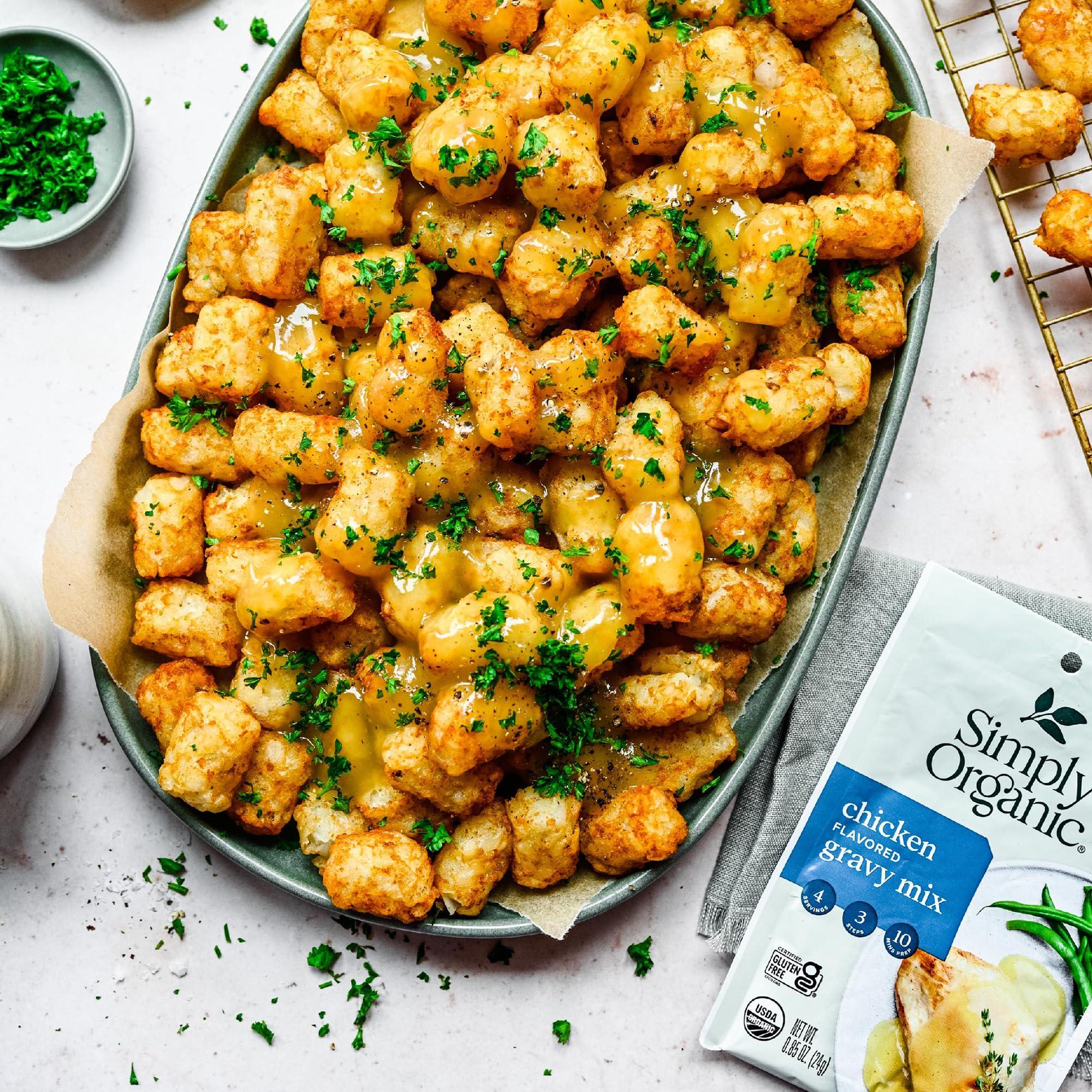 Simply Organic Simply Organic Chicken Flavored Gravy Mix, 0.85 Ounce 12-Pack, Certified Organic, Gluten-Free, Kosher, Rich Chicken Gravy