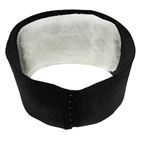 Fakeface Unisxe Thicken Cashmere Lumbar Kidney Warmer Belt Adjustable Cozy Abdominal Stomach Protector Wrap Lower Back Pain Thermal Support Brace Waisband Binder Black