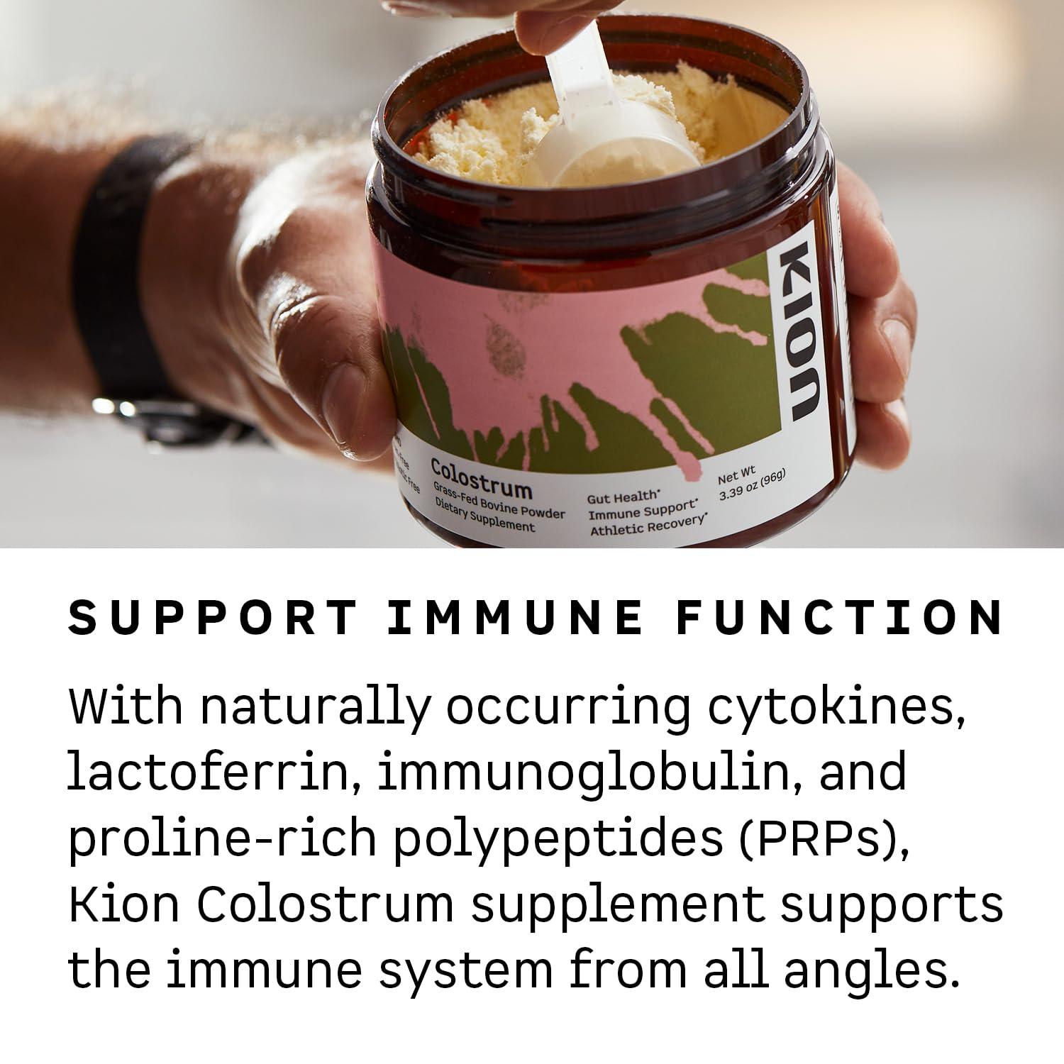 Kion Kion Colostrum | Grass-Fed Bovine | Gut Health and Immune Support | 30 Servings