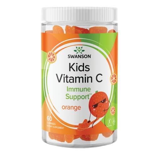 Swanson Swanson Kids Vitamin C Gummies - 60 Orange-Flavored Gummies - Immune Support for Children