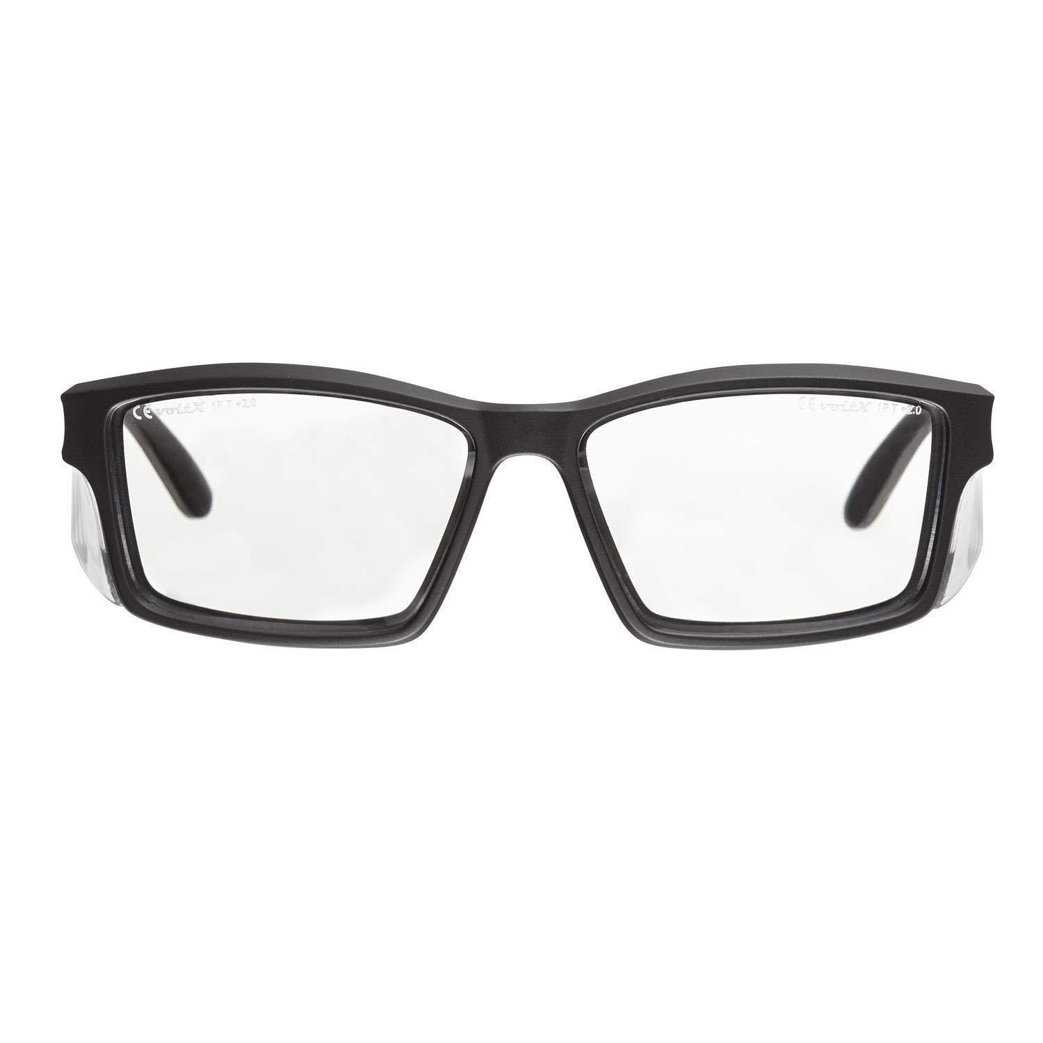 voltX voltX \'VISION\' Safety Readers, Full Lens Magnified Reading Safety Glasses (+3.0 Dioptre, Clear lens) ANSI Z87.1+ & CE EN166F - Anti fog coated UV400 lens