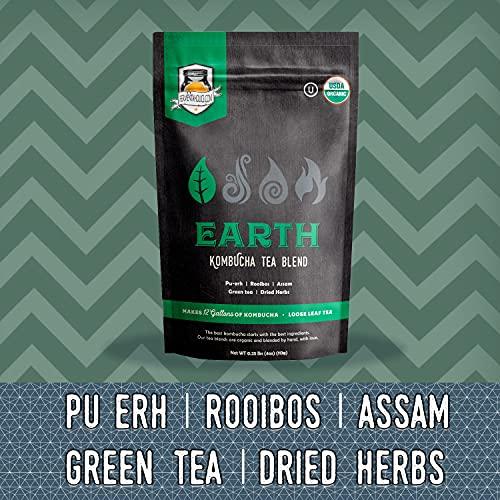 Fermentaholics Fermentaholics - Element Kombucha Tea Blends (Earth Kombucha Tea Blend) | Fermentaholics USDA Certified Organic Earth Kombucha Tea Blend | Kosher Certified