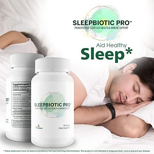 Lucky Life Marketplace Sleepbiotic Pro - Multi-Strain Probiotic Sleep Support - Aid Gut Health & Immune Support - Promote Relaxation & Sleep Quality with Premium Probiotics - Lactobacillus & Bifidobacterium - 40 Billion CFU