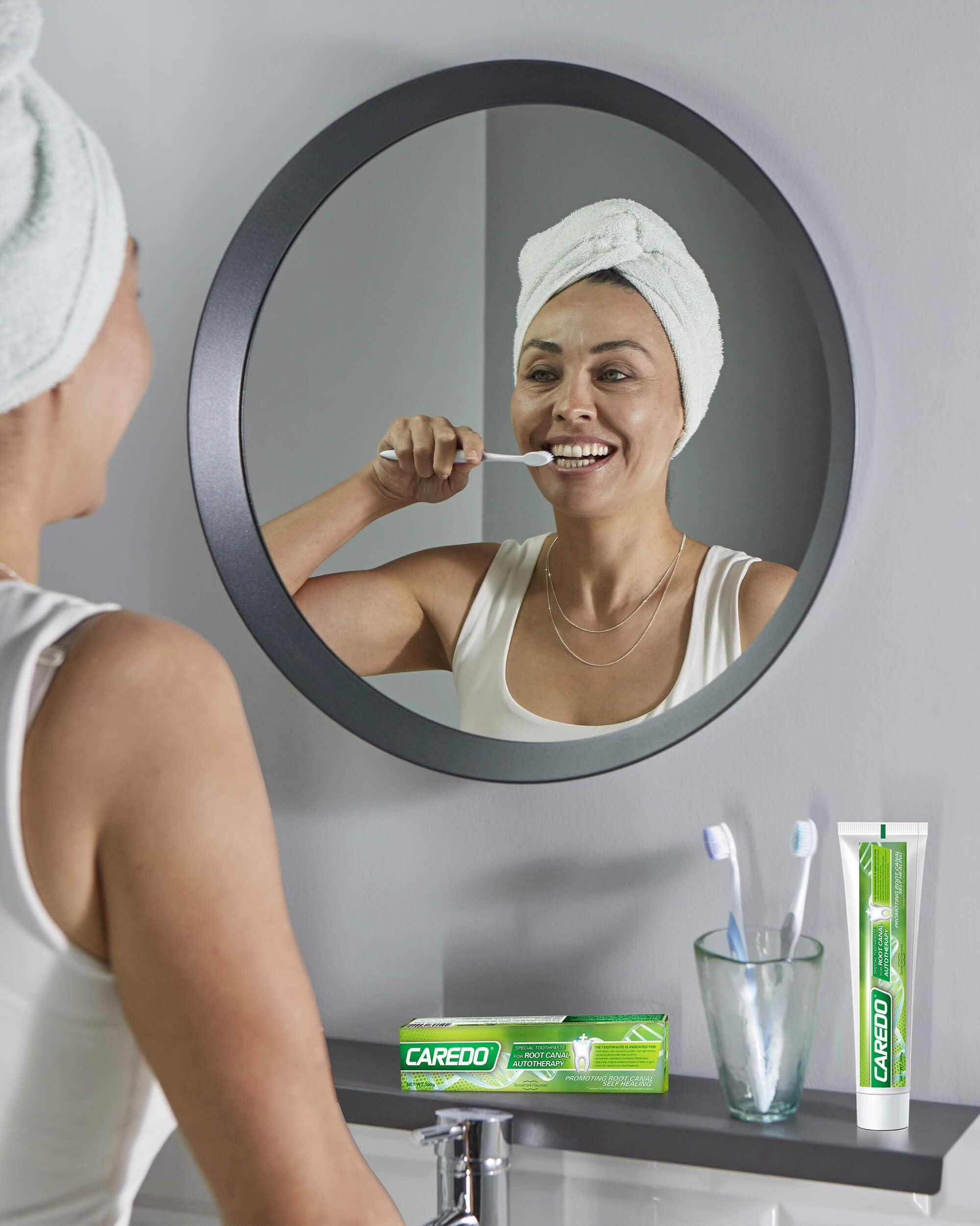 CAREDO CAREDO Gingivitis Toothpaste Avoid Root Canal Pulpitis for Adults, Gingivitis at Home, Gum for Receding Gums with Hydroxyapatite Toothpaste (100g+16g 2pcs)