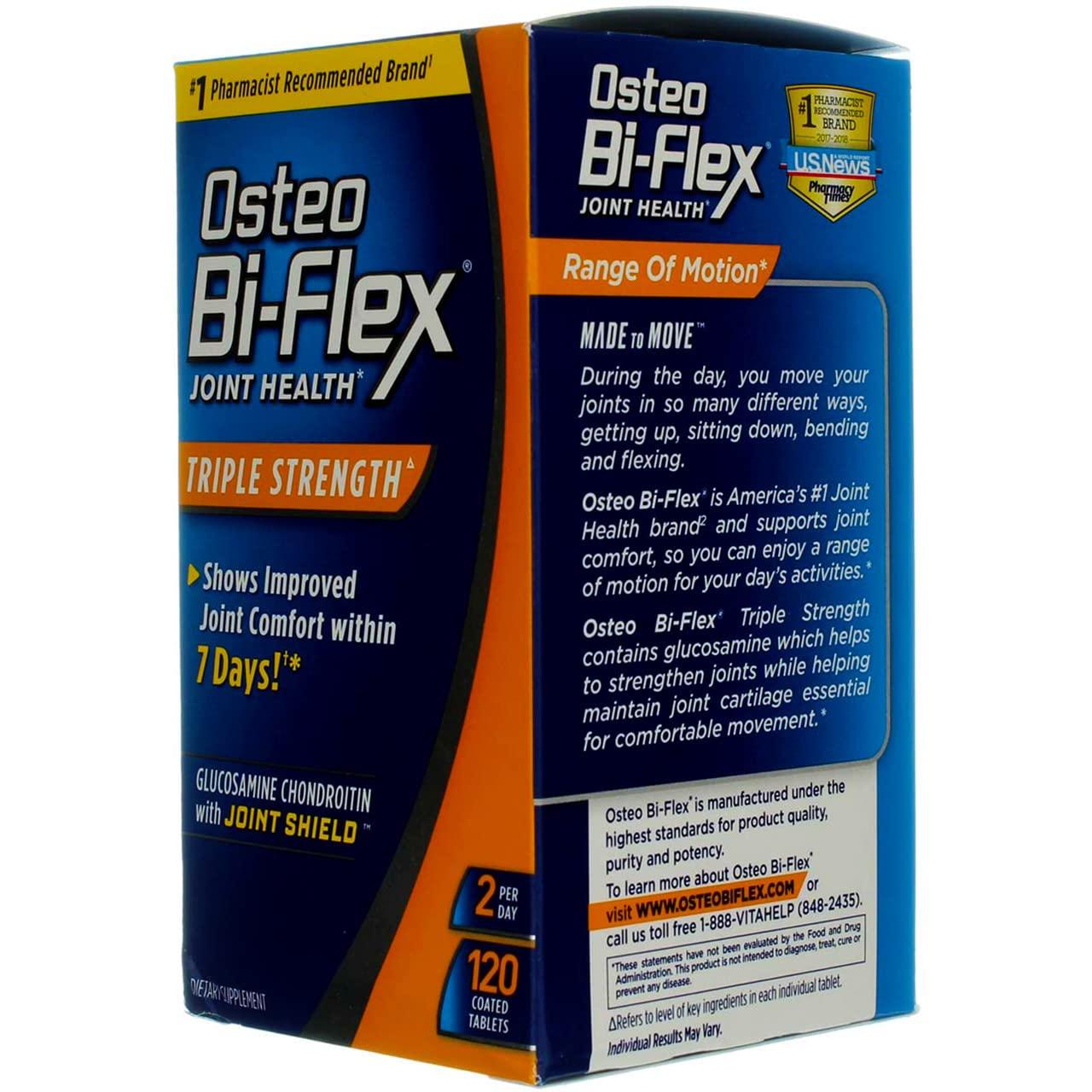 Osteo Bi-Flex Osteo Bi-Flex Triple Strength Coated Tablets, 120 Ct (4 Pack) (Bundle)