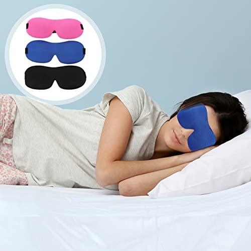 Healifty Healifty 6 Pcs 3D Sleep Mask Blindfolds for Kids Satin Eye Mask for Sleeping Blue Eyeshadow Sleeping Eyeshades Eye Blindfold Travel Eye Baby Blindfolds Eye Masks Shading Eye Patches Child