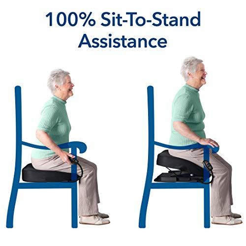 Carex Health Brands Carex Premium Power 20 inch Chair Lift for Stand Assist - Chair Lift Assist Devices for Easy Lift Assist - Fully Electric Power Seat for 100% Sit to Stand Lift Supports up to 300 lbs