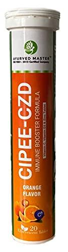 AYURVED MASTER CIPEE-CZD Immunity Booster Drink with Vitamin C, D3 and Zinc | 20 Tablets