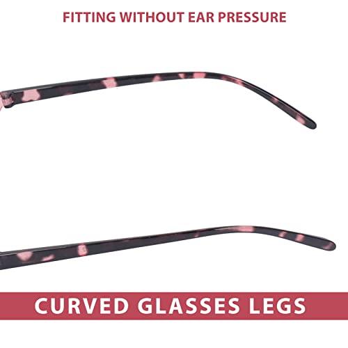 Yinhing Magnifying Makeup Glasses, Folding Cosmetic Reading Glasses, Flip Down Lens, Eye Makeup Glasses for Women (+3.50)