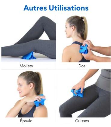 Body Back Davinci Tool (Blue) -USA Made- Extra Firm Neck Tension Relief & Pressure Point Massage Tool - Occipital Release Tool - Cervical Traction Device- Suboccipital Release Device - Neck Stretcher