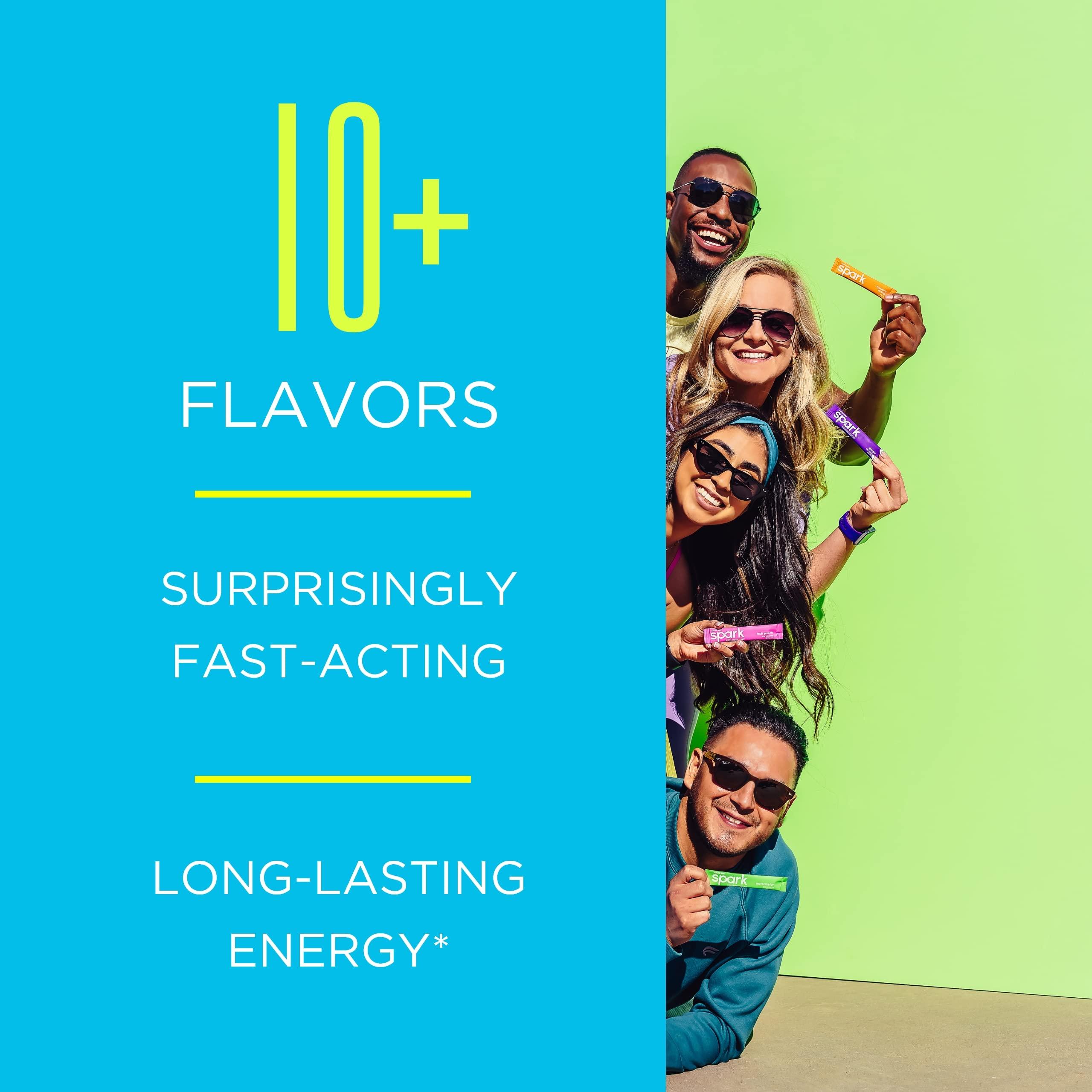 AdvoCare AdvoCare Spark Vitamin & Amino Acid Supplement - Focus & Energy Drink Powder Mix with Vitamin A, B-6, C & E - Also Includes L-Carnitine & L-Tyrosine - Cherry, 14 Stick Packs